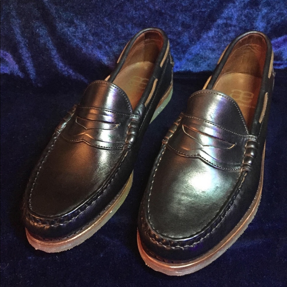 Allen Edmonds Black Leather Penny Loafers